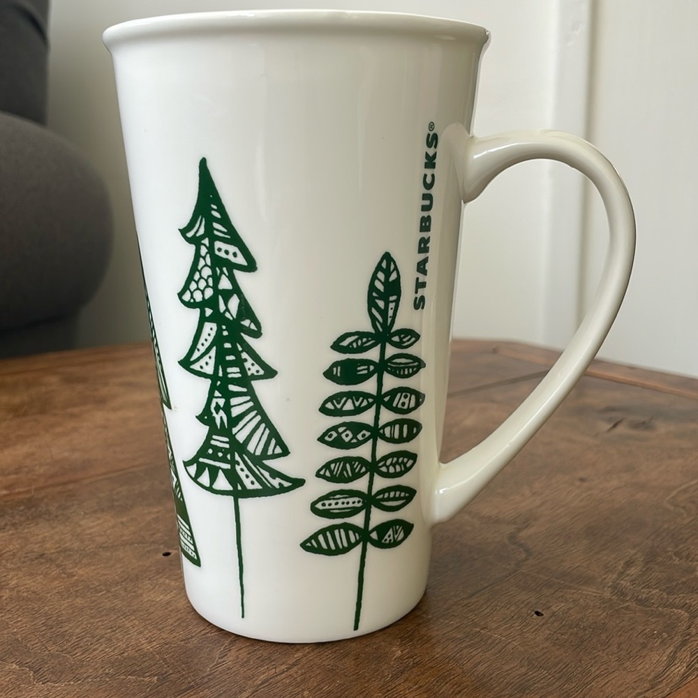 Starbucks evergreen 2015 ceramic mug holiday 17.8oz